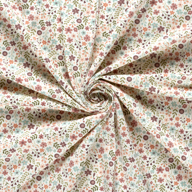 Jersey fabric Off White printed 