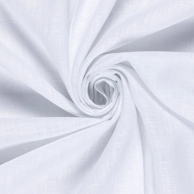 Linen fabric Unicolour White