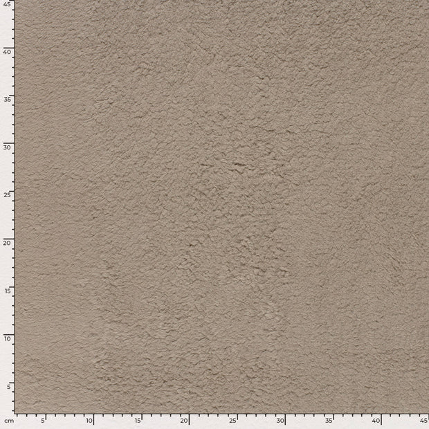 Teddy fabric Unicolour Beige