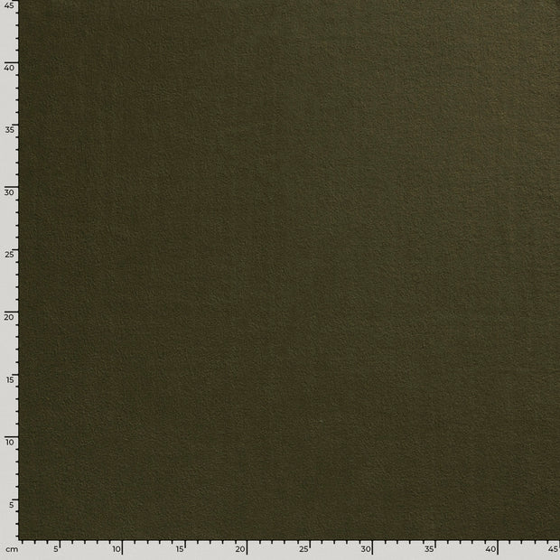 Polar Fleece fabric Unicolour Khaki Green