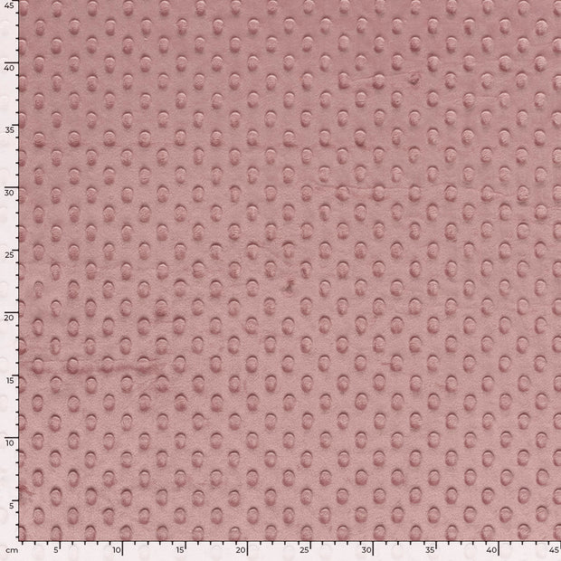 Minky tissu Unicolore Mauve