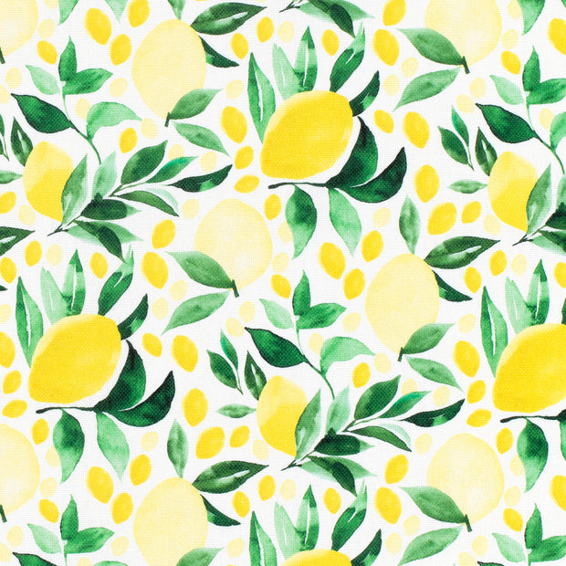 Panama fabric Fruits Optical White