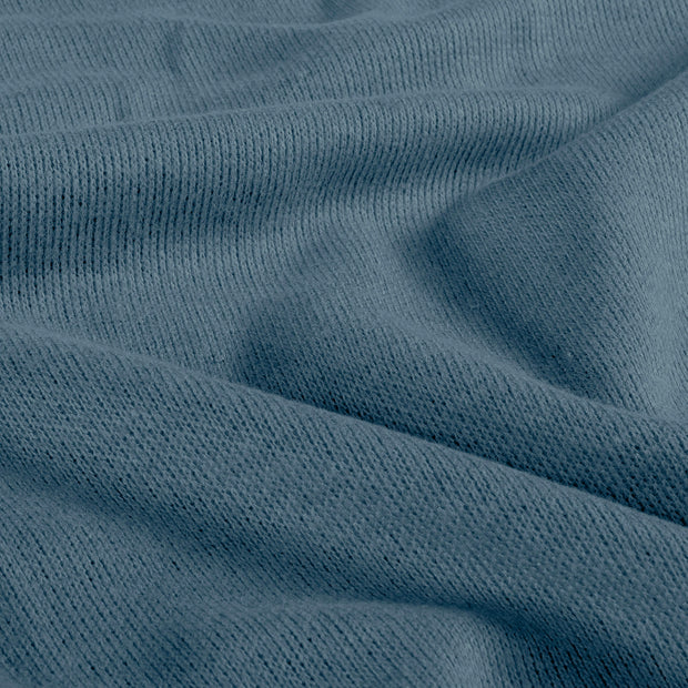 Poly Viscose Jersey fabric Melange Indigo