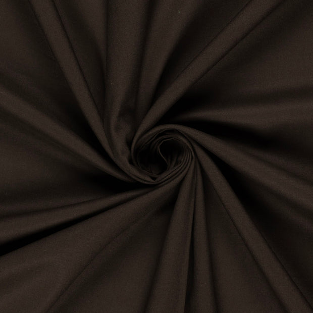 Cretonne Premium tissu Unicolore Marron Foncé