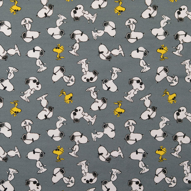Jersey fabric Food Grey