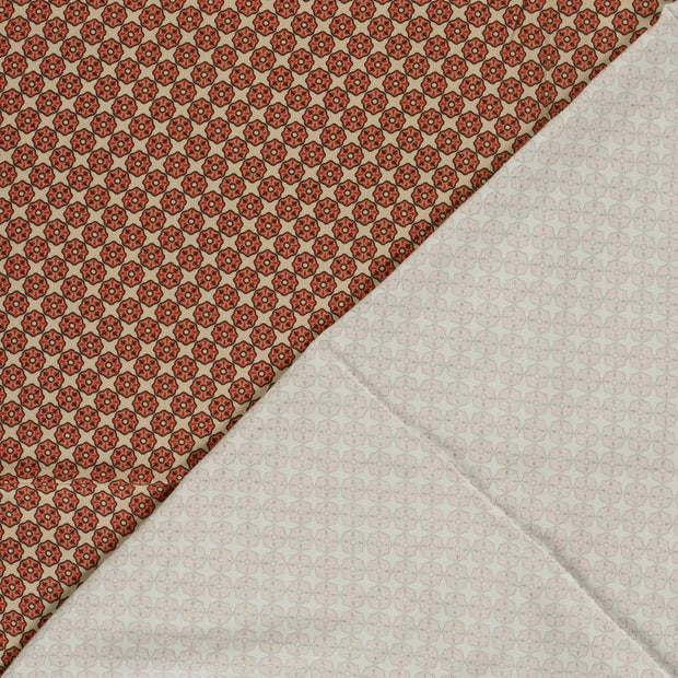 Viscose Satin fabric Abstract printed 