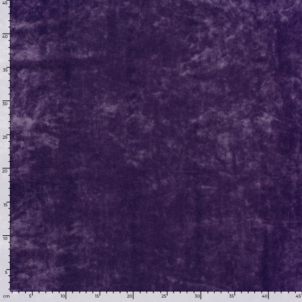 Velvet fabric Unicolour Purple