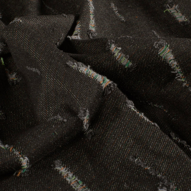 Jeans tissu Unicolore Noir