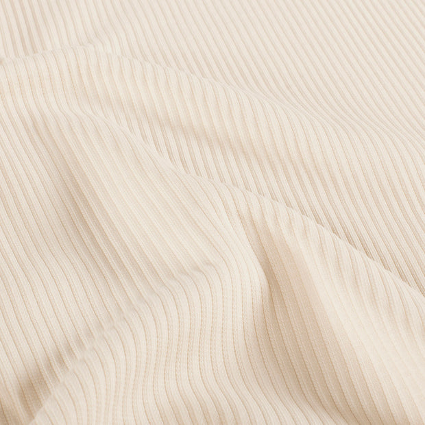 Rib Jersey fabrik Uni Ivory