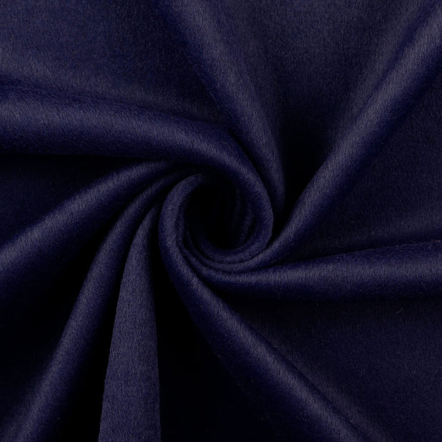 Wool Boucle fabric Navy 