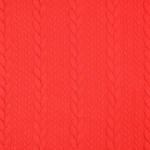 Jacquard tela Unicolor Rojo
