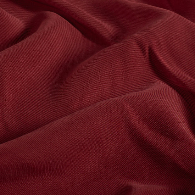 Sergé de Viscose tissu Unicolore Bordeaux