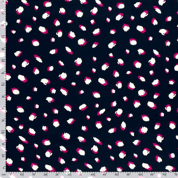 Viscose Satin fabric Navy