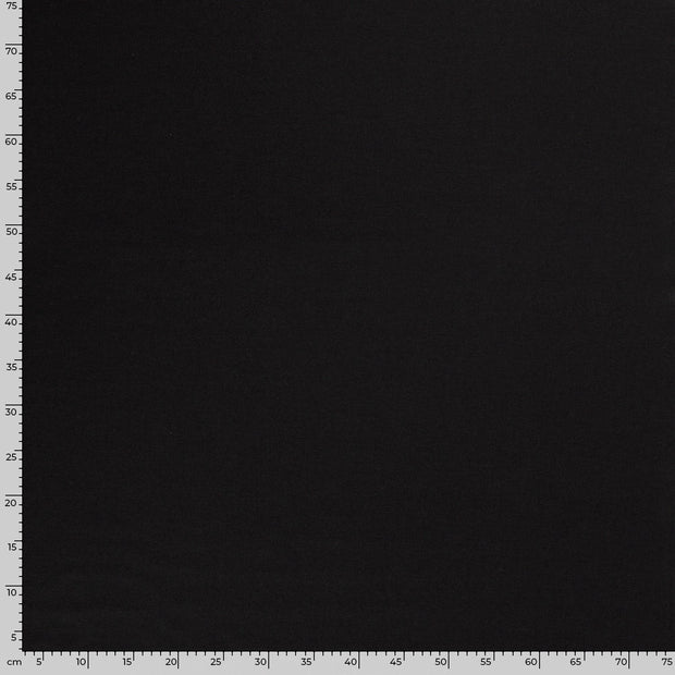 Woven Viscose Linen fabric Unicolour Black