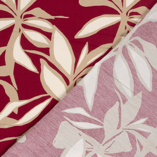 Viscose Nylon Crepe tela Flores estampado 