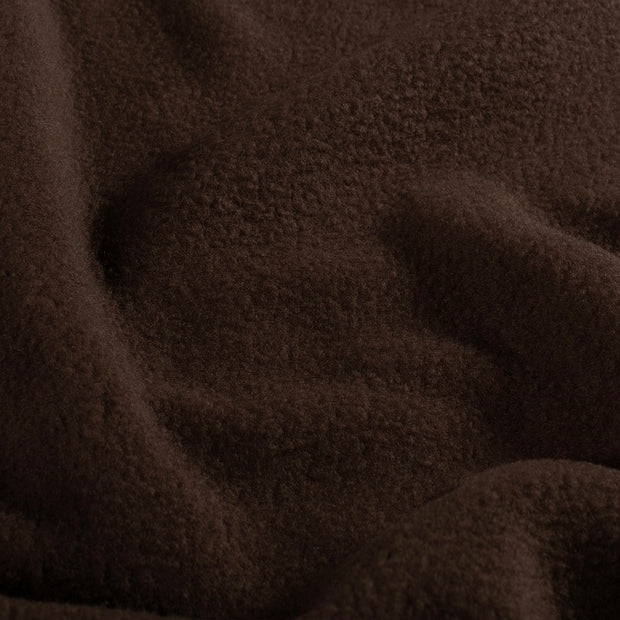 Polar Fleece fabrik Uni Dunkelbraun