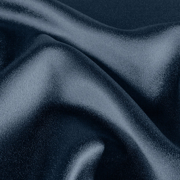 Satin Velvet fabric Unicolour Navy
