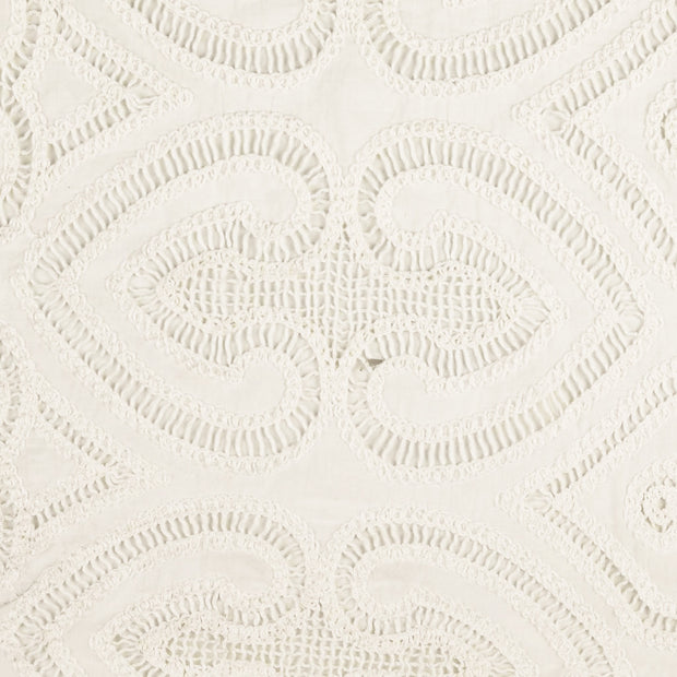 Dentelle tissu ornements Blanc