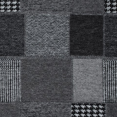 Jacquard gebürstet Karo's Dunkelgrau