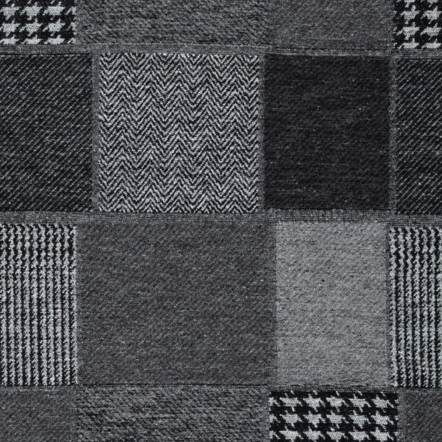 Jacquard fabrik Karo's Dunkelgrau