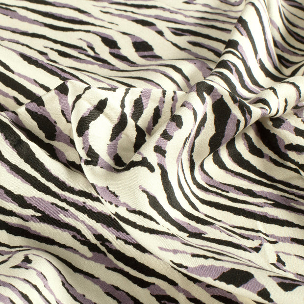 Viscosa Satén tela Abstracto Negro