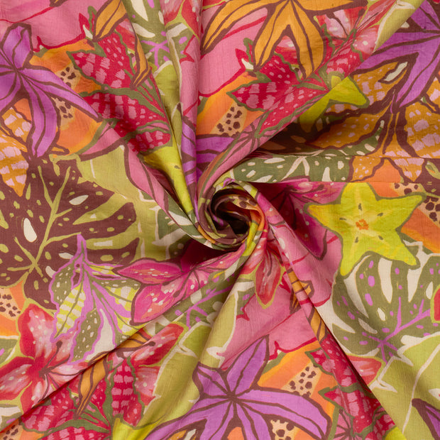  fabric Fuchsia digital printed 