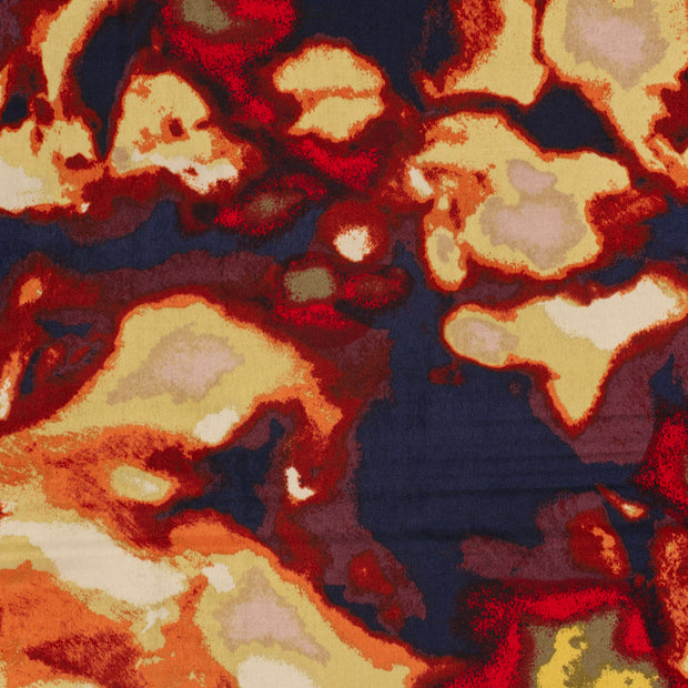 Satin Velvet fabric Brique 