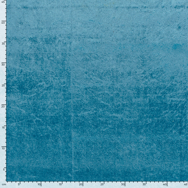 Velours fabric Unicolour Aqua