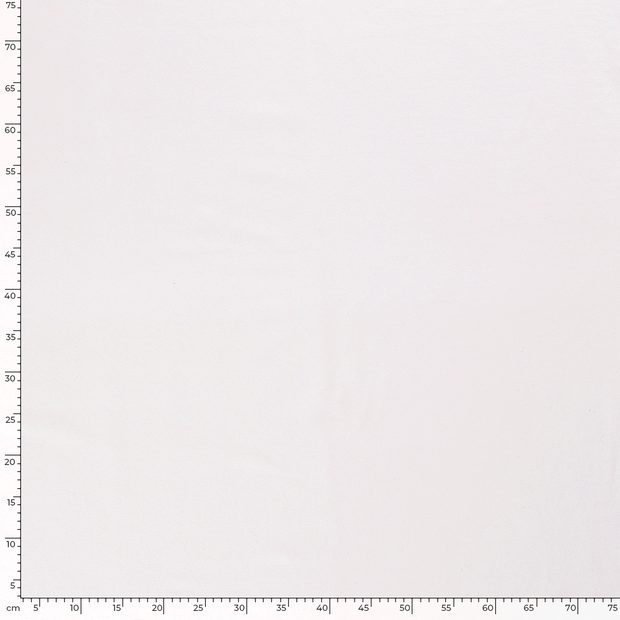 French Terry fabric Unicolour Optical White