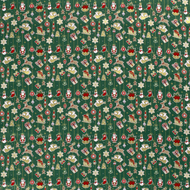 Cotton Poplin fabric Green 
