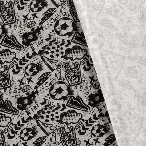 Alphen Fleece fabric Sports printed 