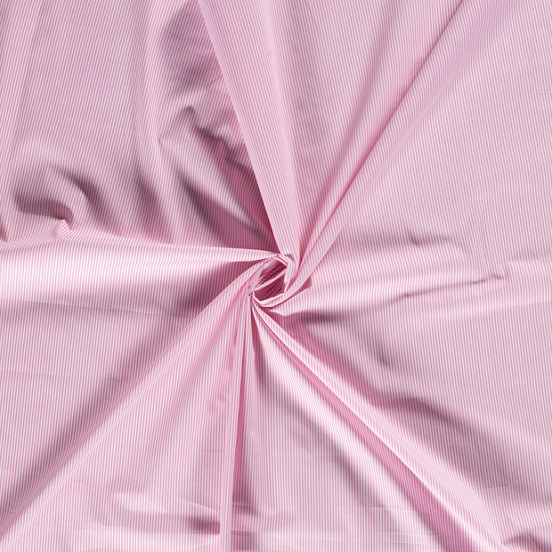 Cotton Poplin fabric Pink printed 