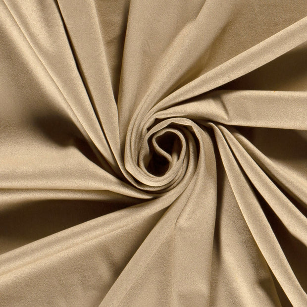 Suede leather fabric Unicolour Beige