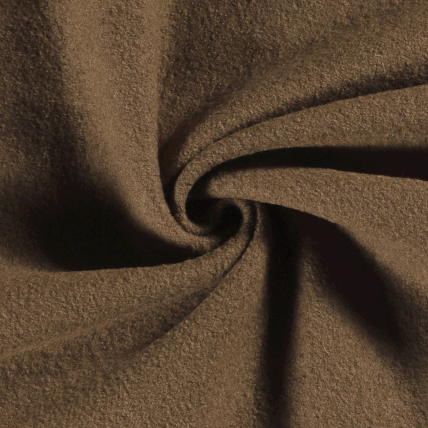 Chiffon en laine tissu Unicolore Camel
