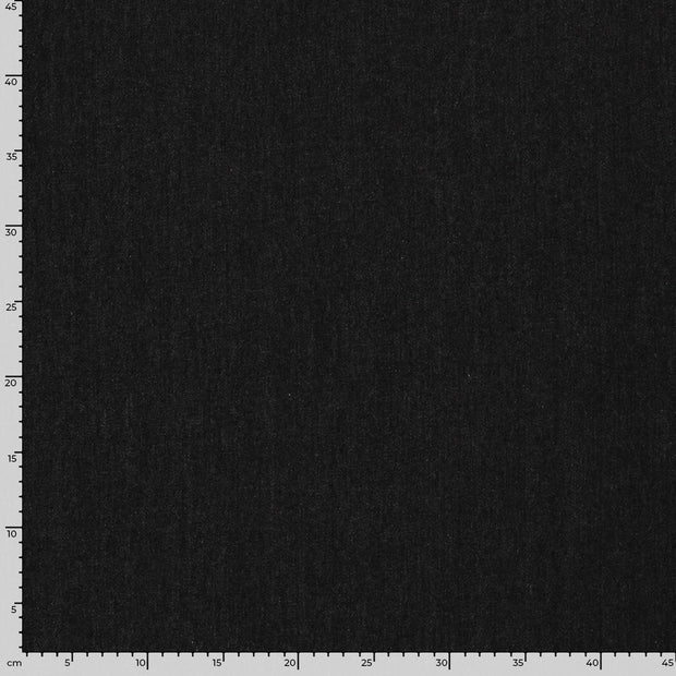 Denim fabric Unicolour Black