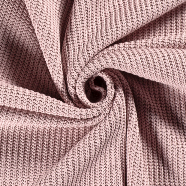 Heavy Knit fabrik Kabelstoff Helles Pink