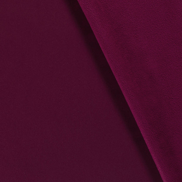 Softshell fabric Unicolour Wine red