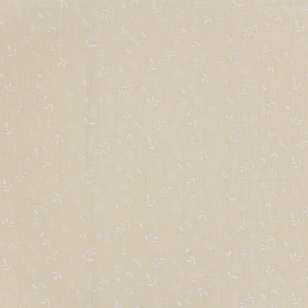 Double gaze tissu Beige mat 