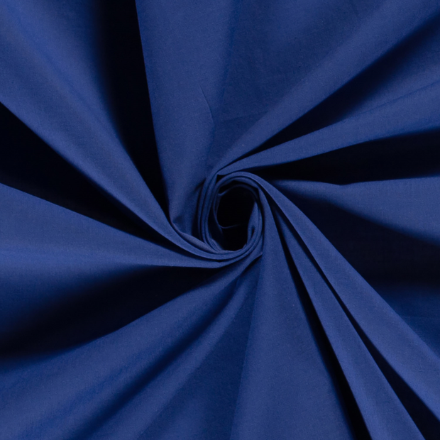 Voile tissu Unicolore Cobalt