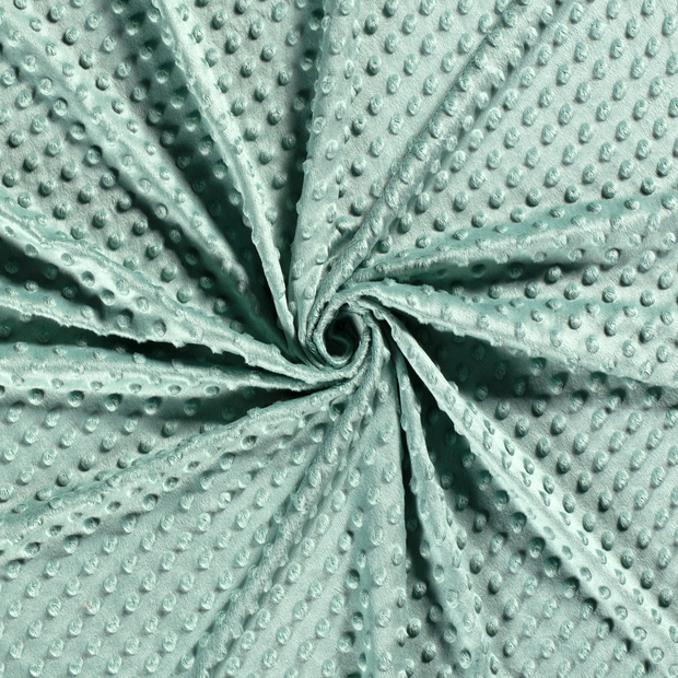 Minky fabric Mint embossed 