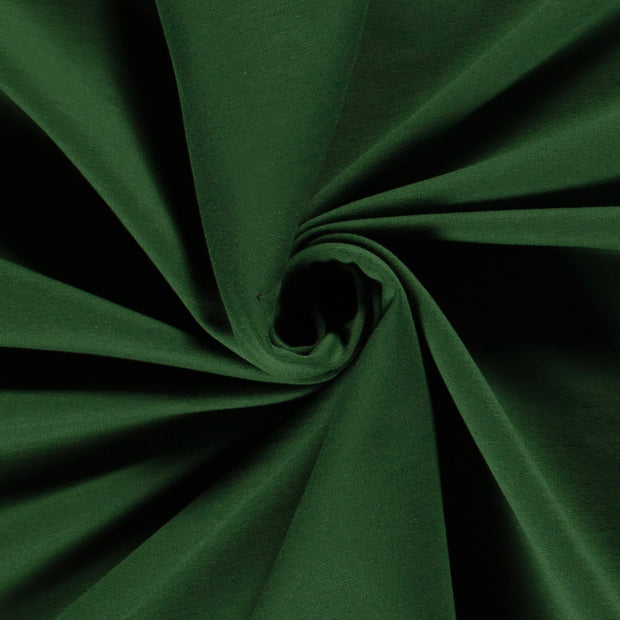 French Terry fabric Unicolour Dark Green