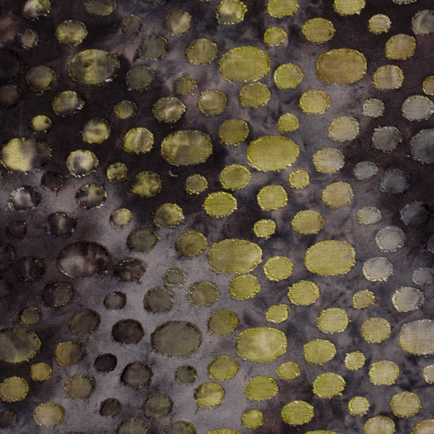 Burnout Jacquard fabric Tie Dye Dark Green
