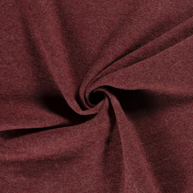 Chiffon en laine tissu Bordeaux 