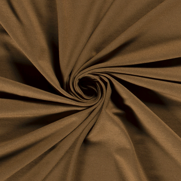 ECOVERO™ Jersey fabric Unicolour Khaki Green