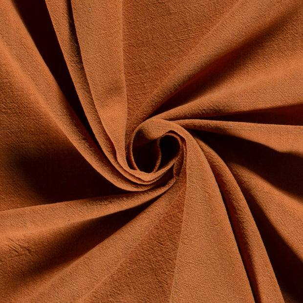 Ramie Linen fabric Unicolour Brique