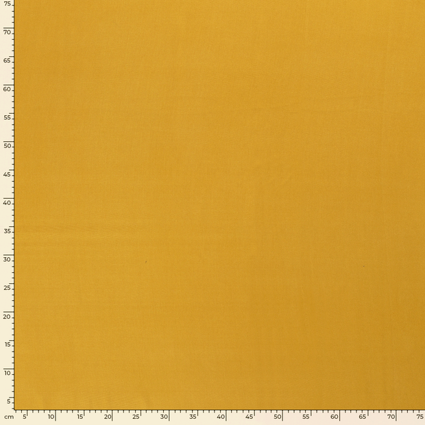 Viscose Poplin fabric Unicolour Oker