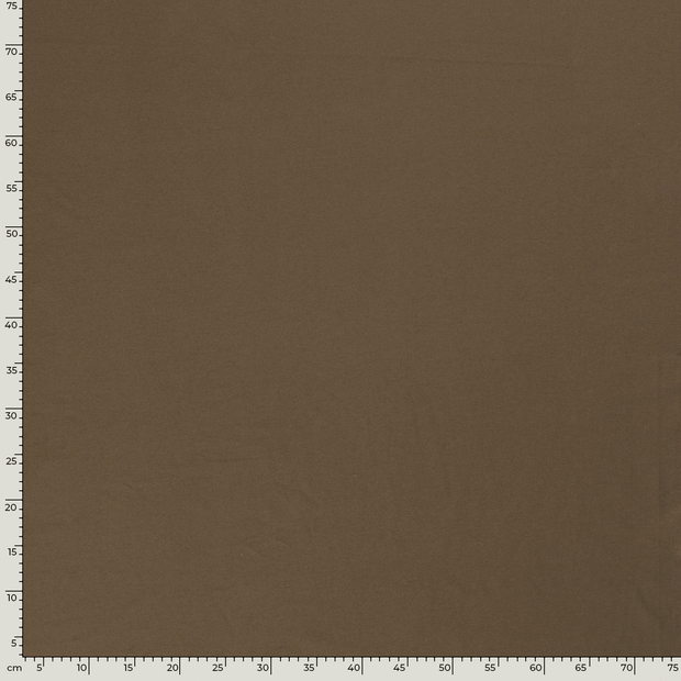 Cotton Jersey fabric Unicolour Brown Taupe