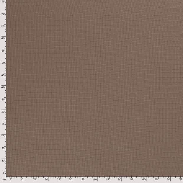 Gebreide Wafel stof Effen Taupe Bruin