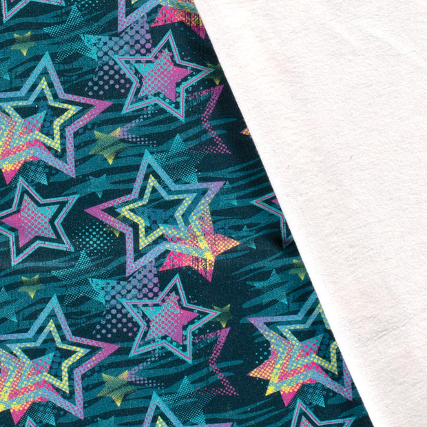 Jogging fabric Stars digital printed 