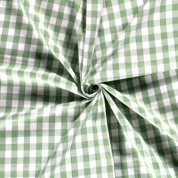 Cotton Poplin Yarn Dyed fabric Mint 